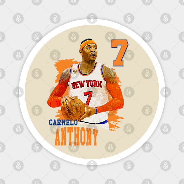 Carmelo anthony || 7 Magnet by Aloenalone